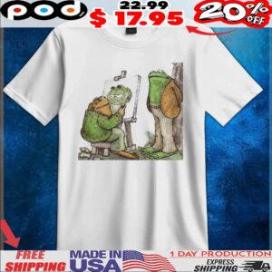 Frog and Toad Drawing Garfield T Shirt