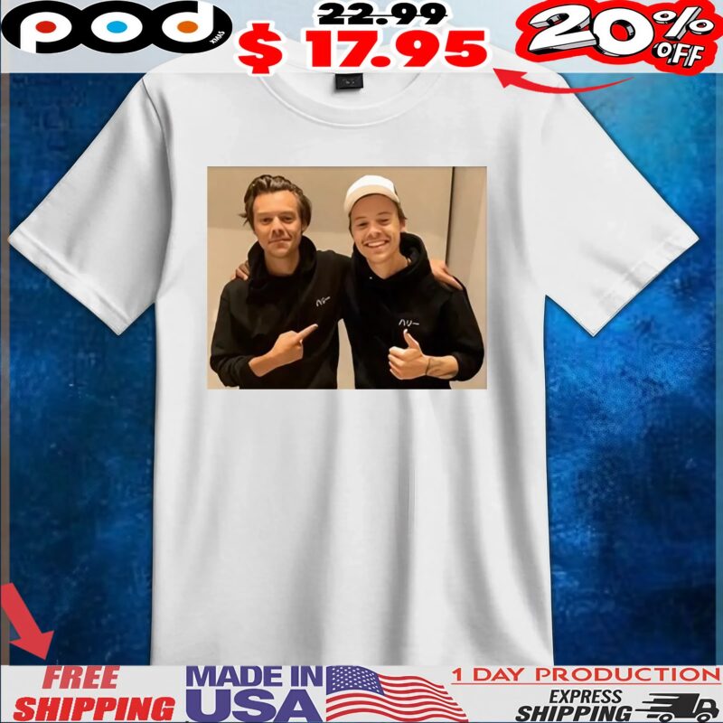 Harry Styles And His Twin Edward Styles Graphic T Shirt