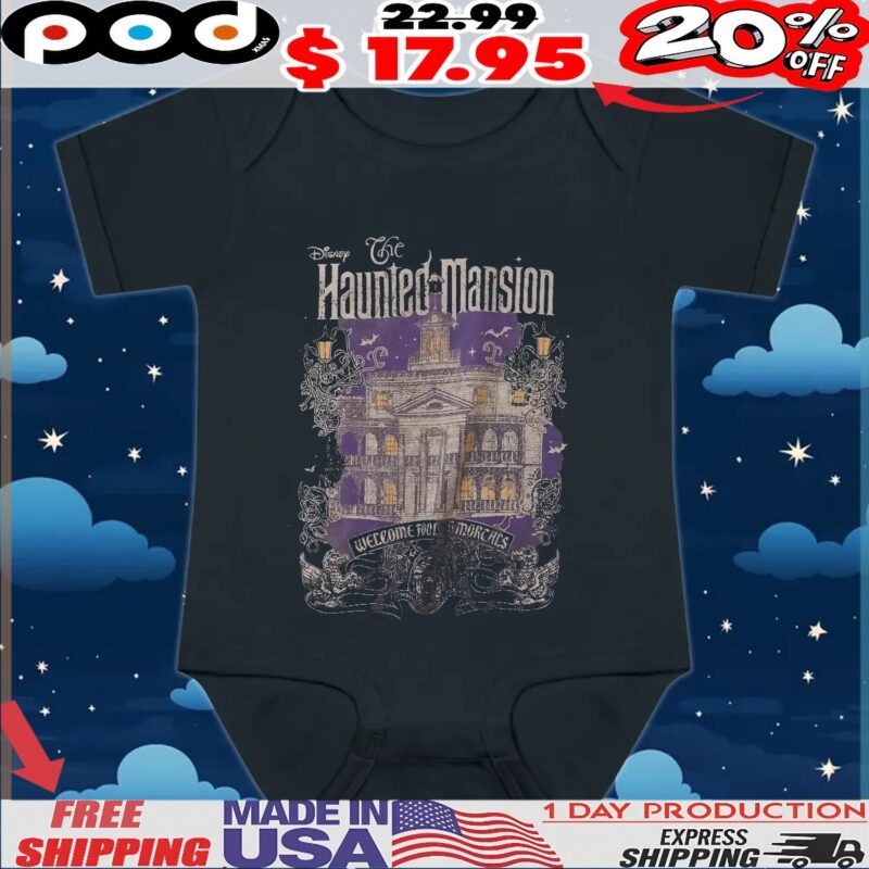 Disney The Haunted Mansion Welcome Foolish Morcals Vintage T Shirt