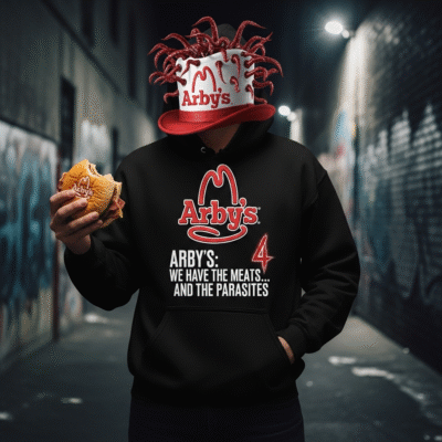 The Icon Arby's Shirt: How a Bizarre Resident Evil 4 Meme Became a Cult Fashion Statement 2 The Icon Arby's Shirt: How a Bizarre Resident Evil 4 Meme Became a Cult Fashion Statement