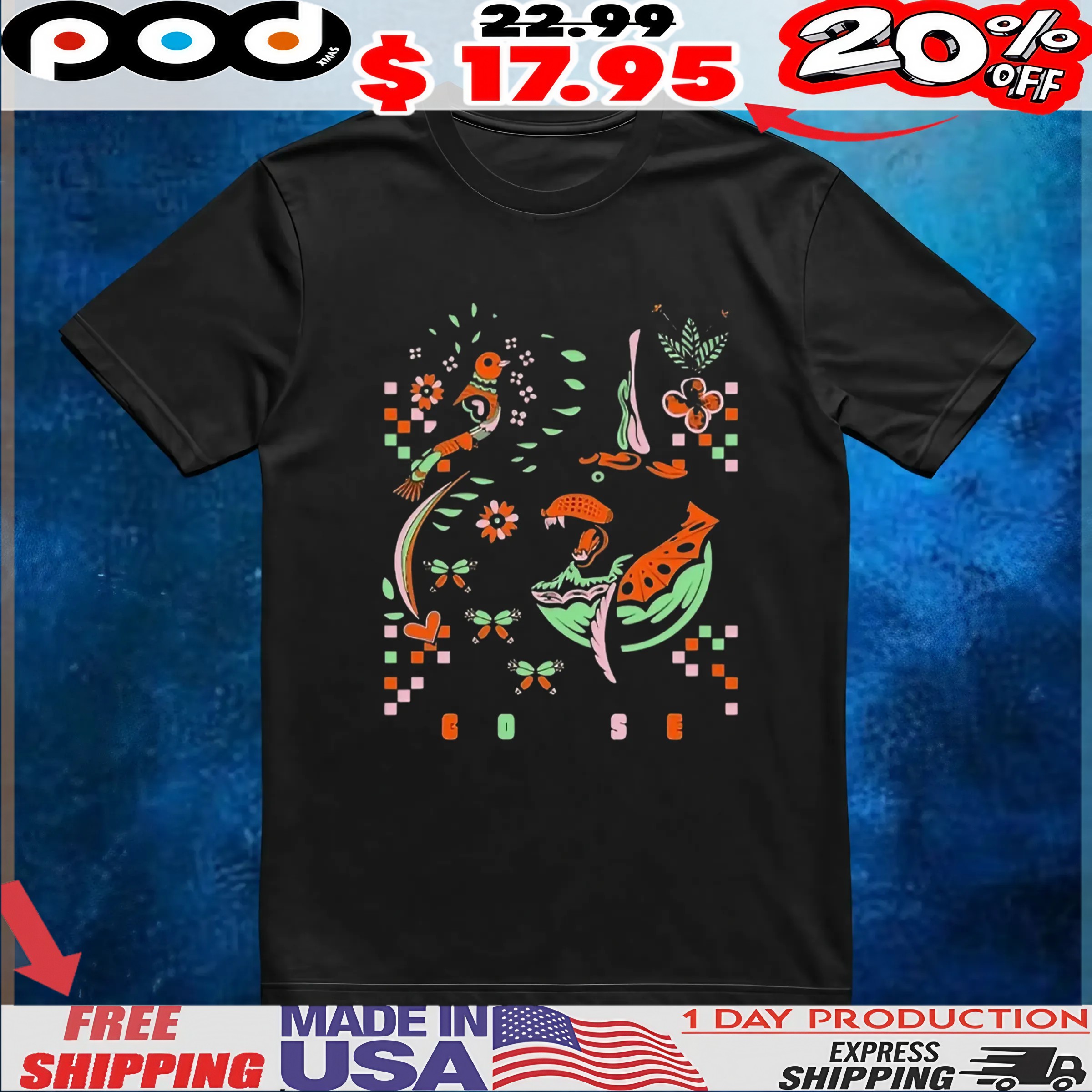 Goose Tiger Bird T shirt Goose Tiger Bird T shirt