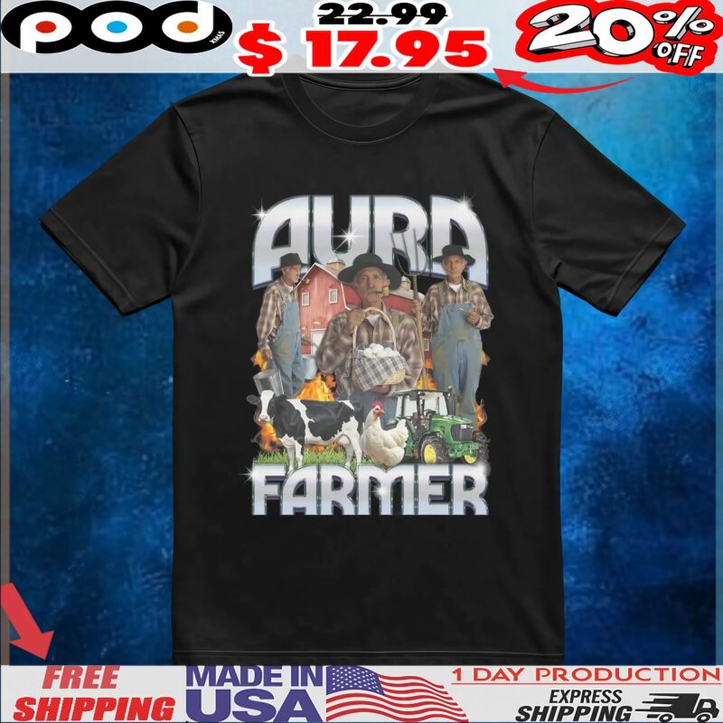 Aura Farmer Rap Vintage Bootleg Style T Shirt
