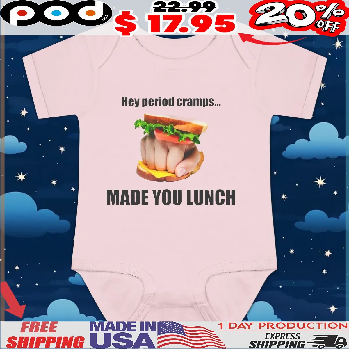 Hey Period Cramps Hand Food T Shirt Hey Period Cramps Hand Food T Shirt