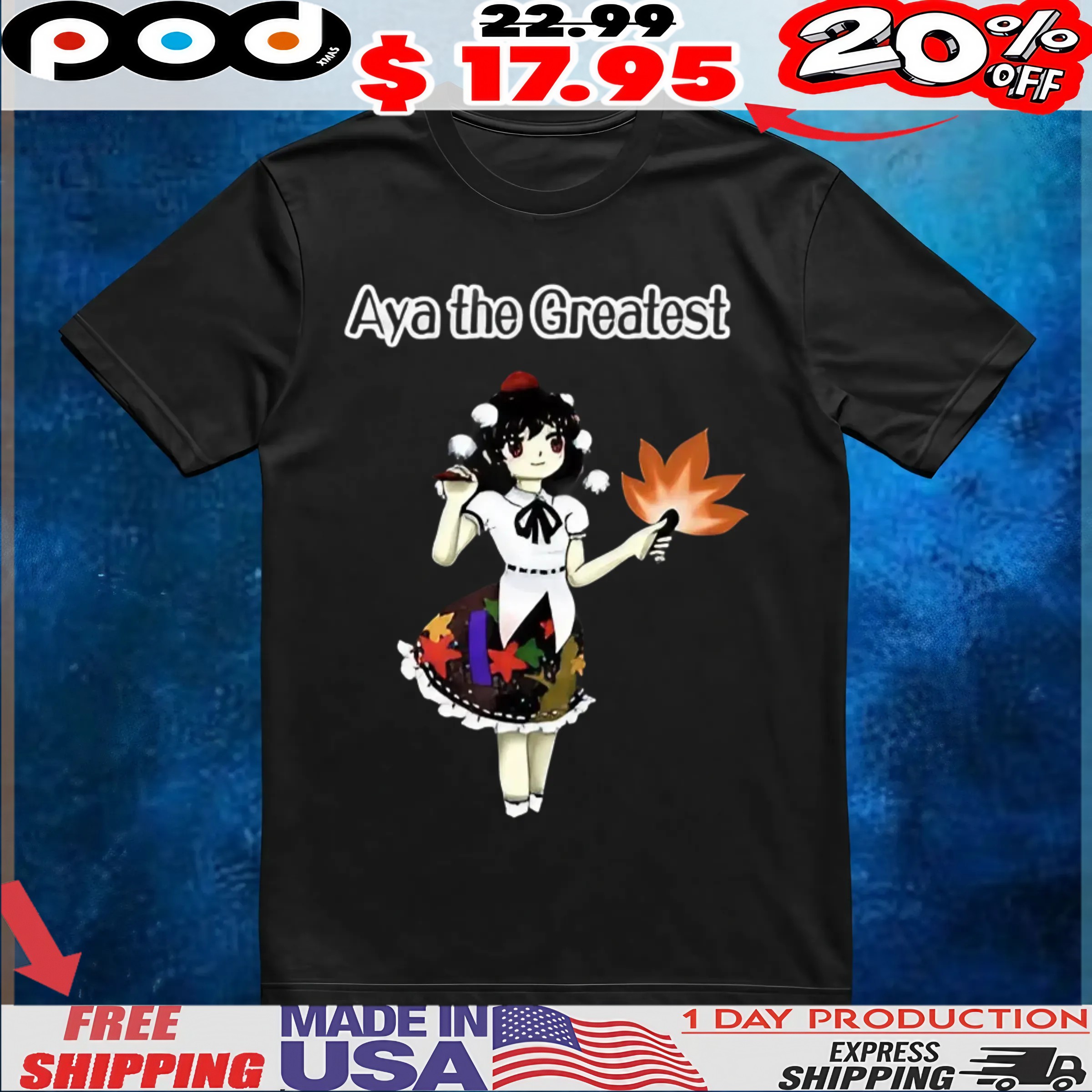 Hideo Kojima Wearing Aya The Greatest Aya Shameimaru Touhou Project T Shirt