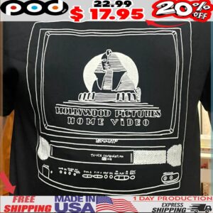 Hollywood Pictures Home Video Sharp Tv-vcr Combination T Shirt