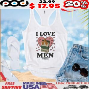 I Love Men Menthols Hearts Cigarettes MEME T shirt