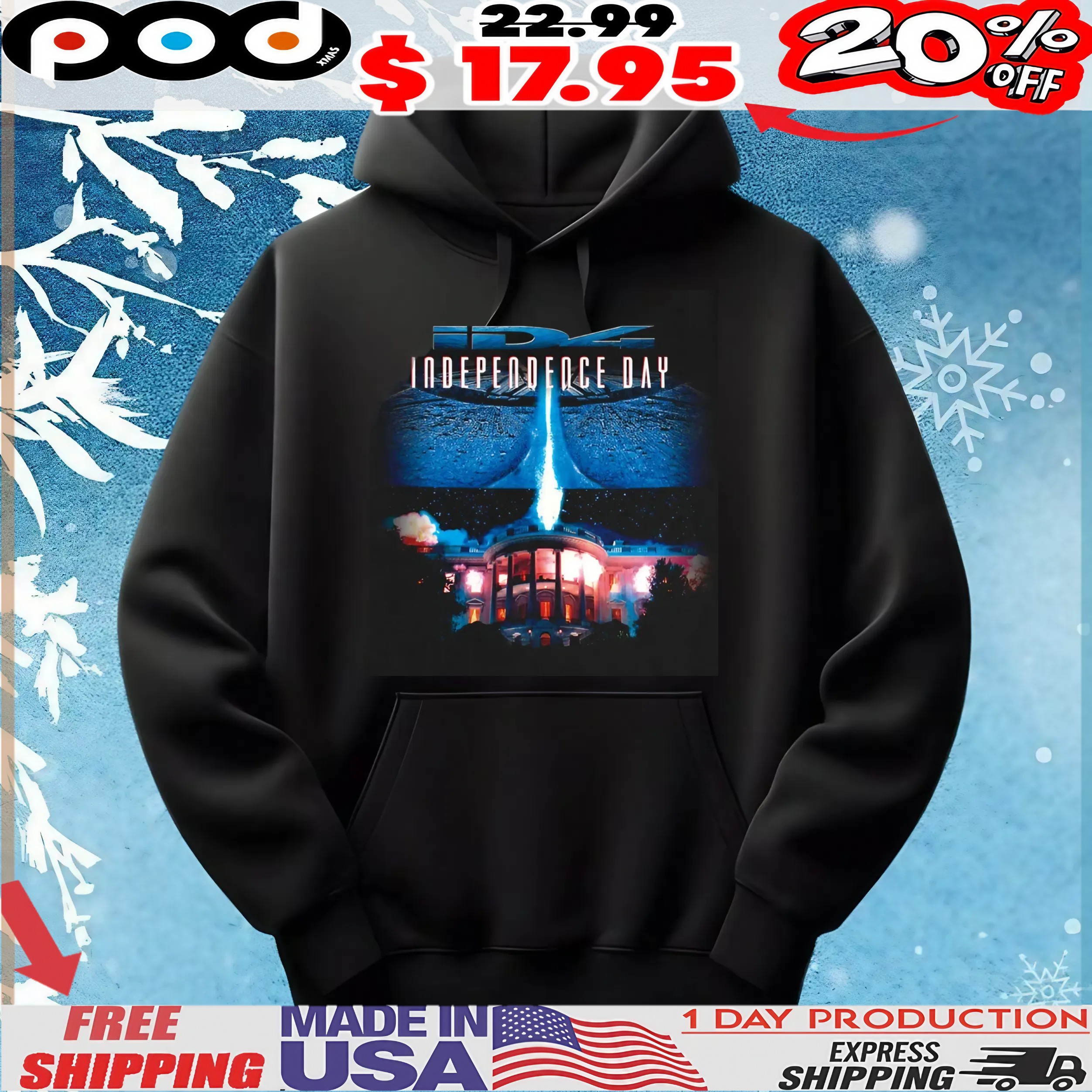 Id4 Time's Up Independence Day T Shirt
