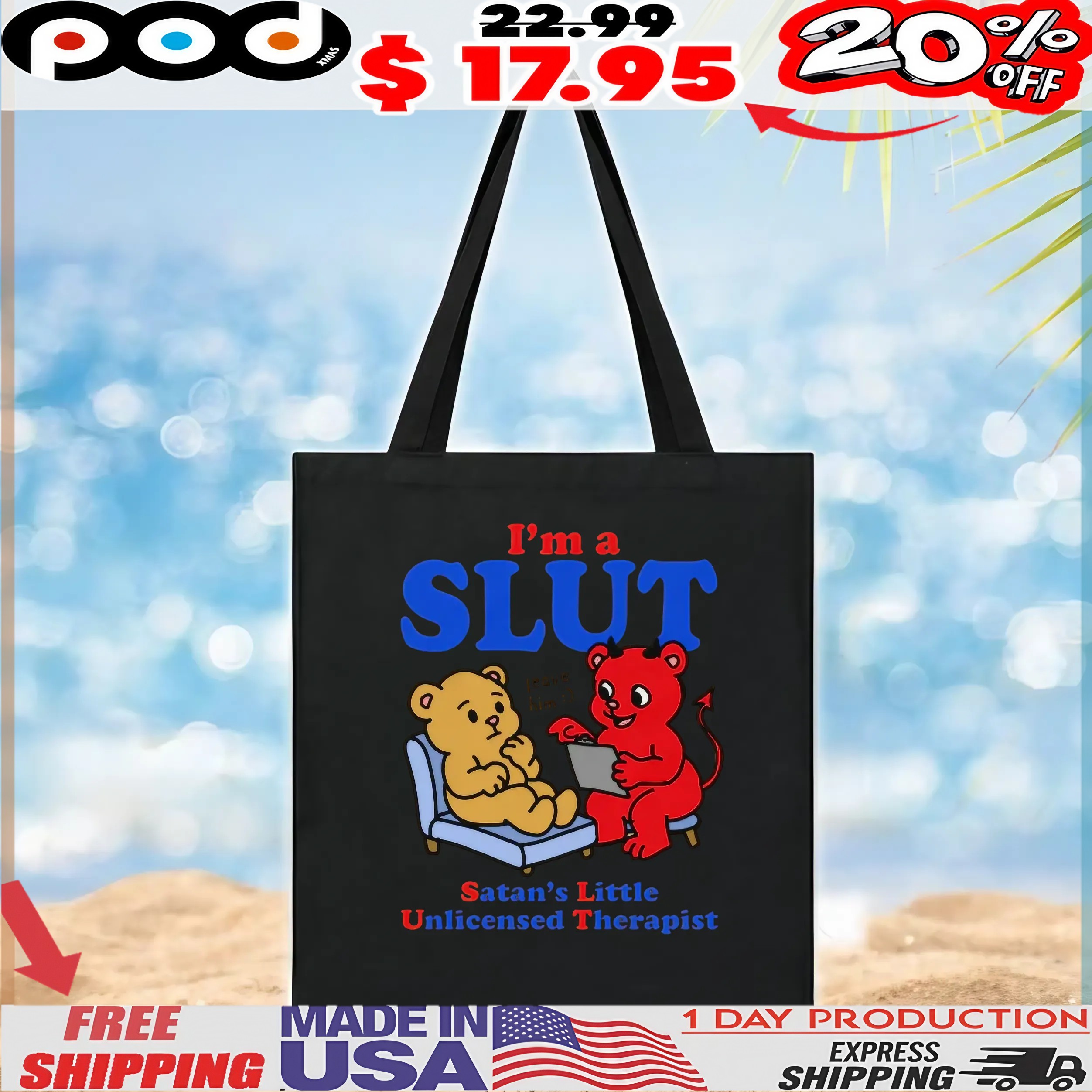 I'm A Slut Satan's Little Unlicensed Therapist Leave Him T Shirt