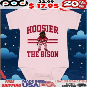 Indiana Hoosiers Hoosier The Bison Mascot T Shirt