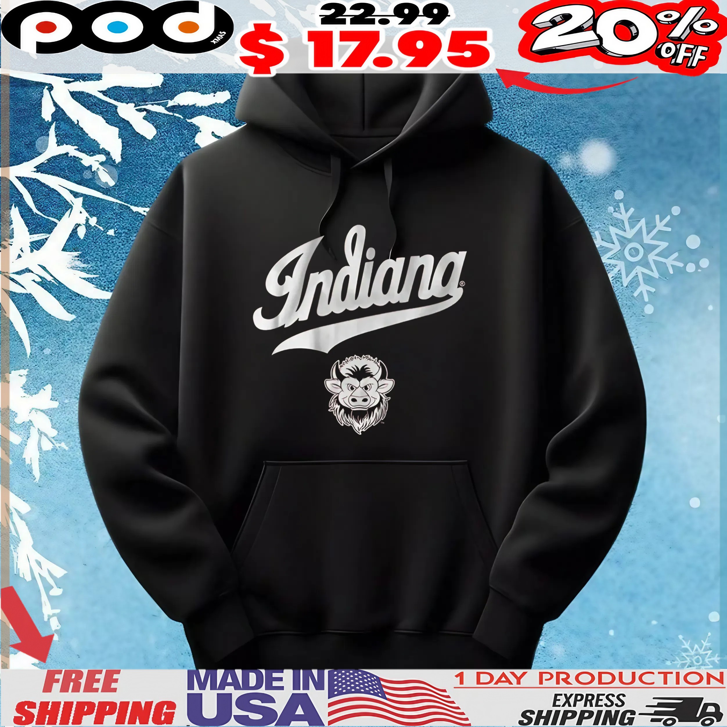 Indiana Hoosiers Mascot Script Logo T Shirt Indiana Hoosiers Mascot Script Logo T Shirt
