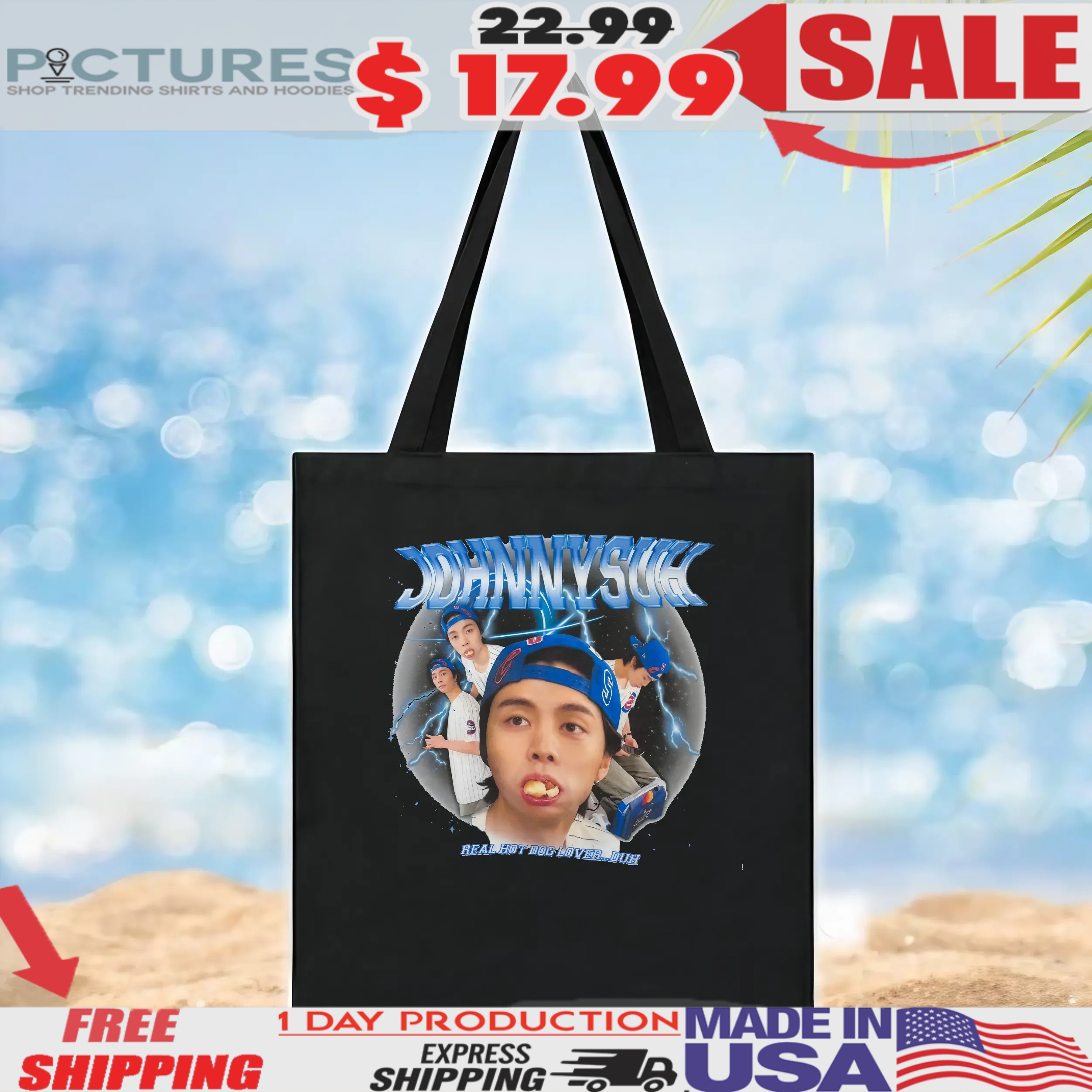 Johnny Suh Real Hot Dog Lover Buh Vintage Bootleg T Shirt