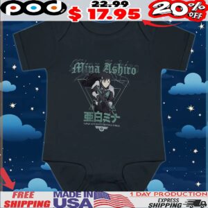 Kaiju No 8 Mina Ashiro Name Japan Anti Kaiju Defence Force T Shirt