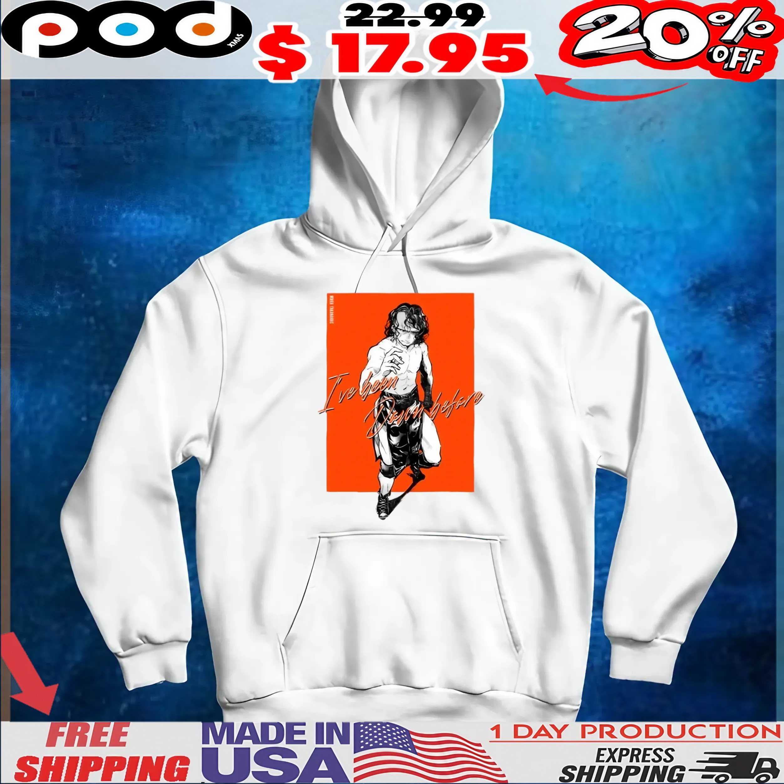 Kenny Omega Wearing A Masa Takanashi I've Been Down Before T Shirt