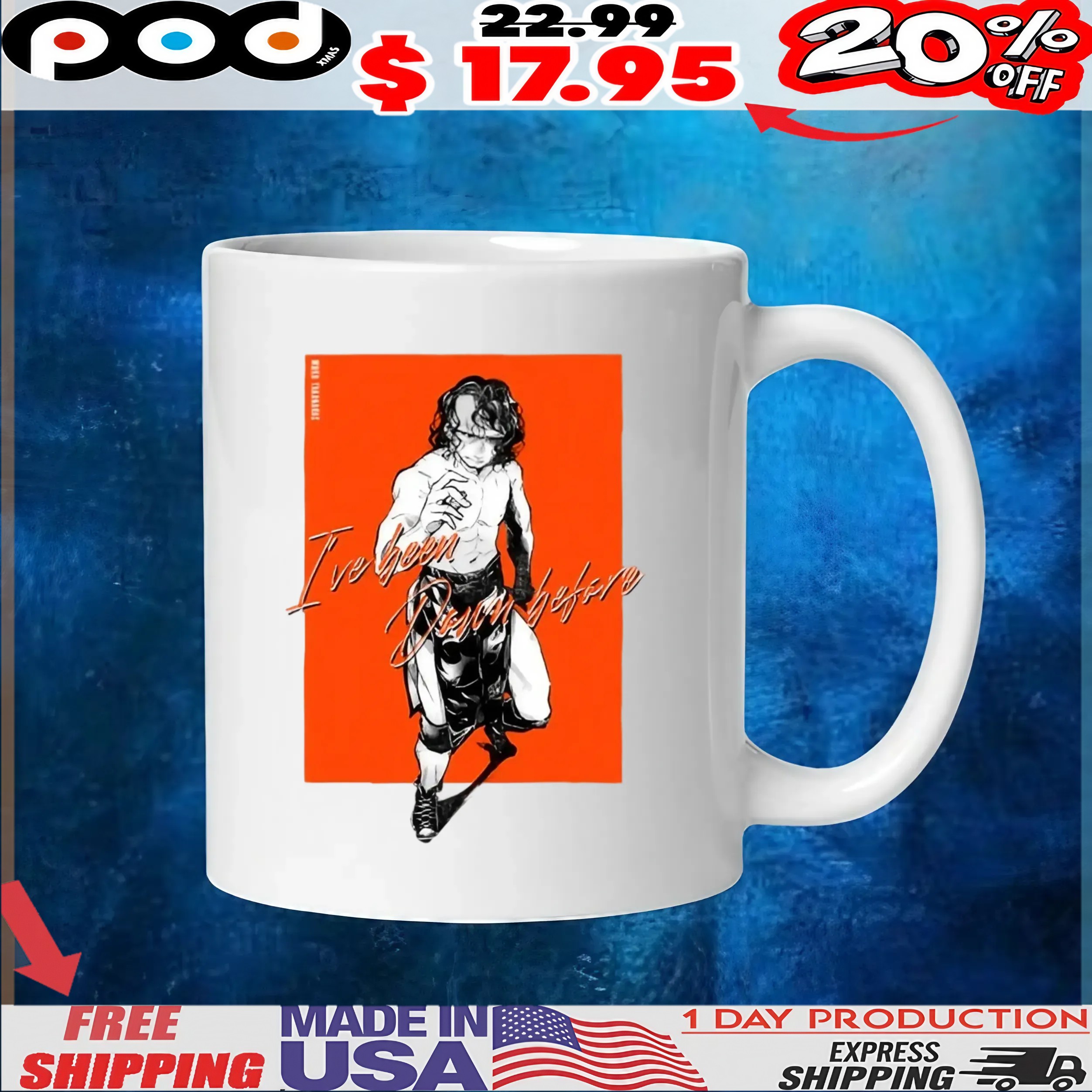 Kenny Omega Wearing A Masa Takanashi I've Been Down Before T Shirt