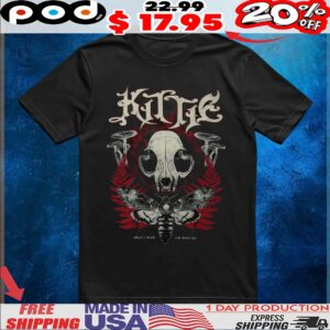 Kittie What's Dead Can Never Die Death's-head Hawkmoth Skull T Shirt