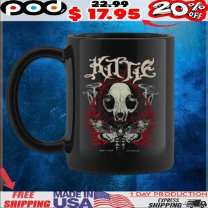Kittie What's Dead Can Never Die Death's-head Hawkmoth Skull T Shirt