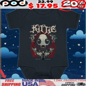 Kittie What's Dead Can Never Die Death's-head Hawkmoth Skull T Shirt