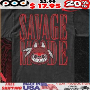 Labubu Savage Mode Horror T Shirt