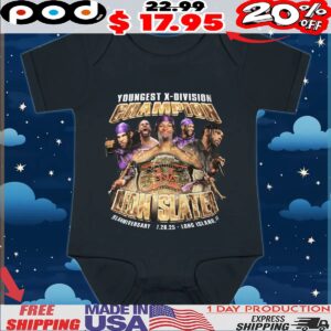 Leon Slater Wrestler Youngest X Division Champion 2025 Vintage Bootleg Style T Shirt