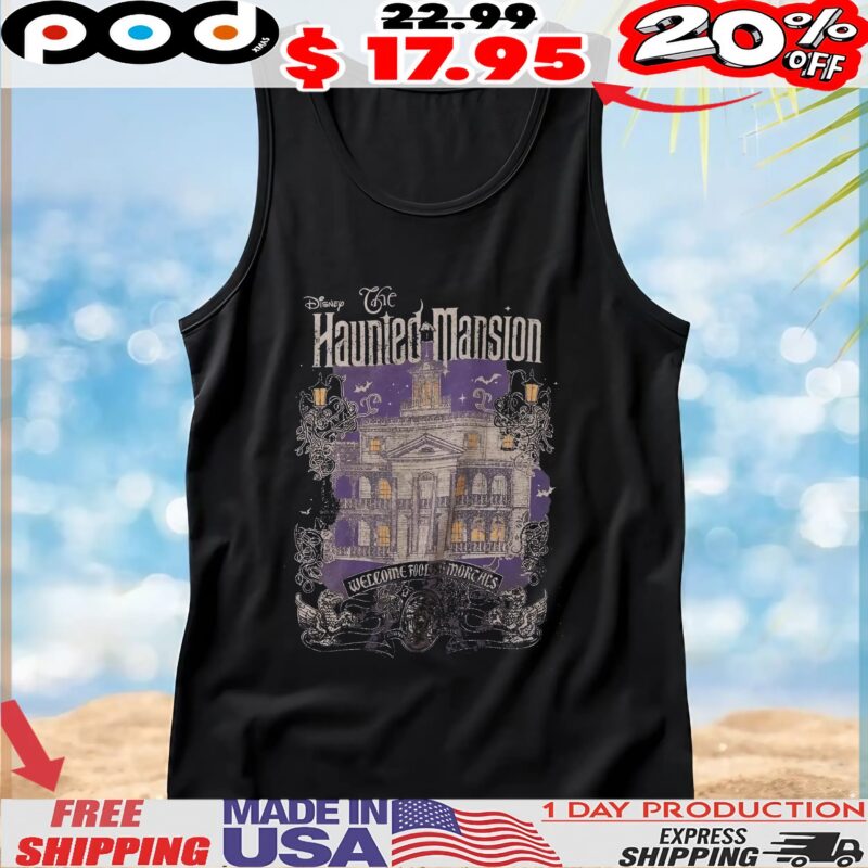Disney The Haunted Mansion Welcome Foolish Morcals Vintage T Shirt