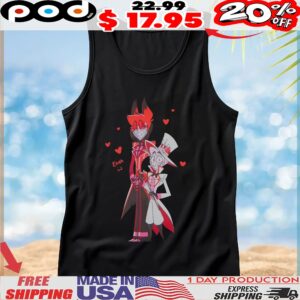 Lucifer Morningstar Alastor Hazbin Hotel Couple T Shirt