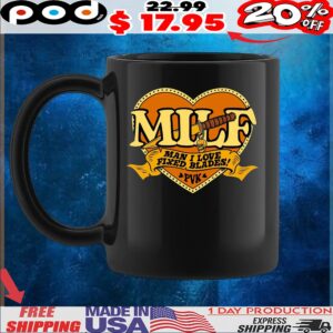 MILF Man I Love Fixed Blades Heart T Shirt