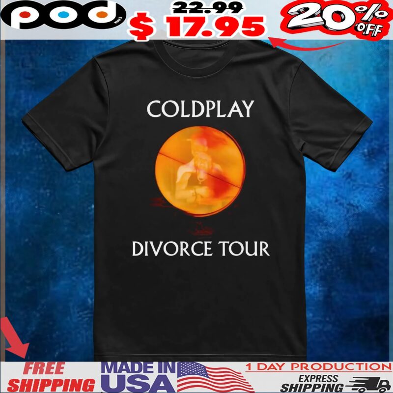 Coldplay Parachutes Divorce Tour CEO Andy Byron T Shirt