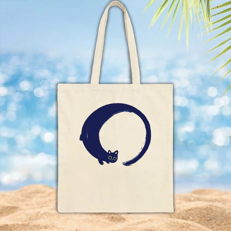 Enso cat circle t shirt