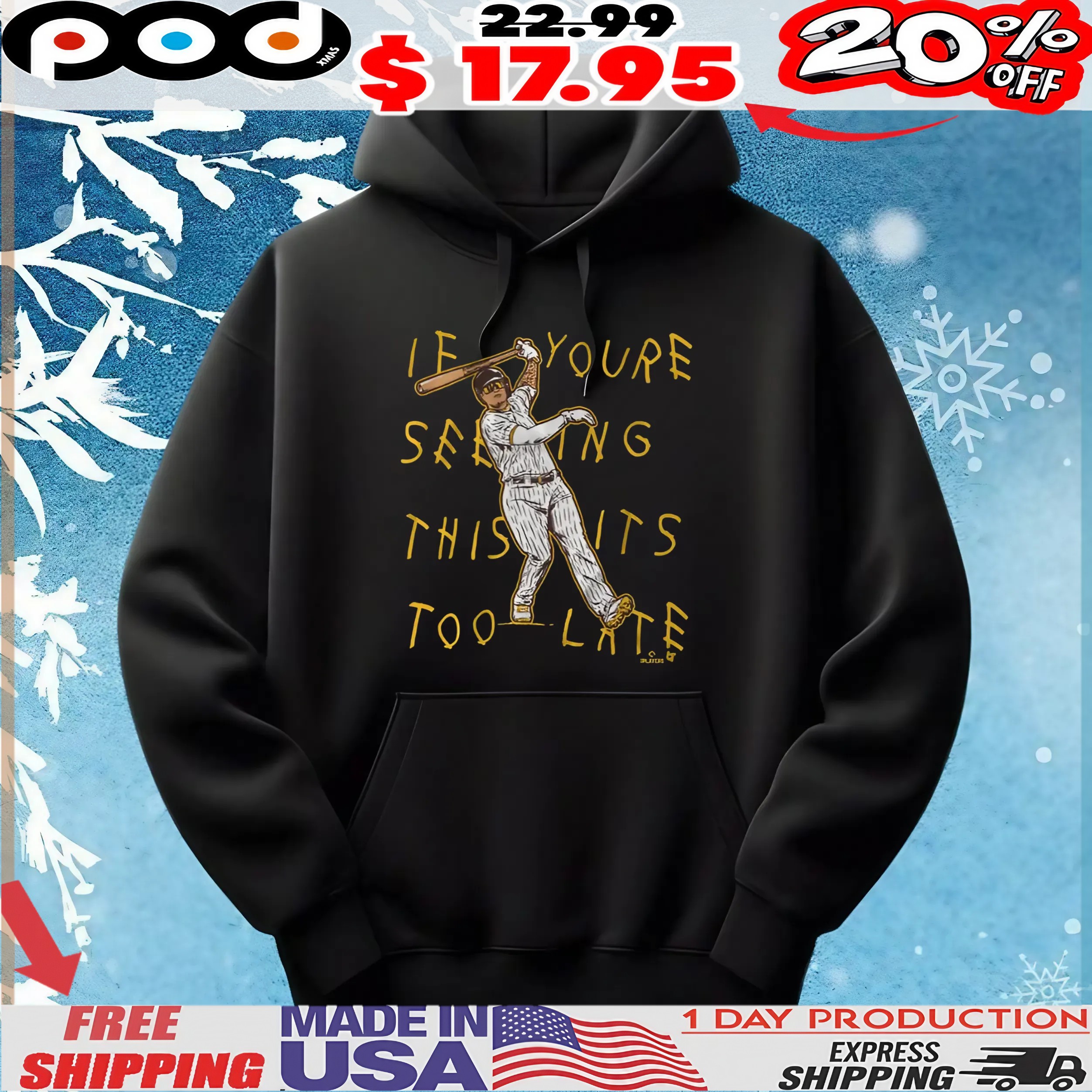 Manny Machado If You're Seeing This Its Too Late Lean Back T Shirt
