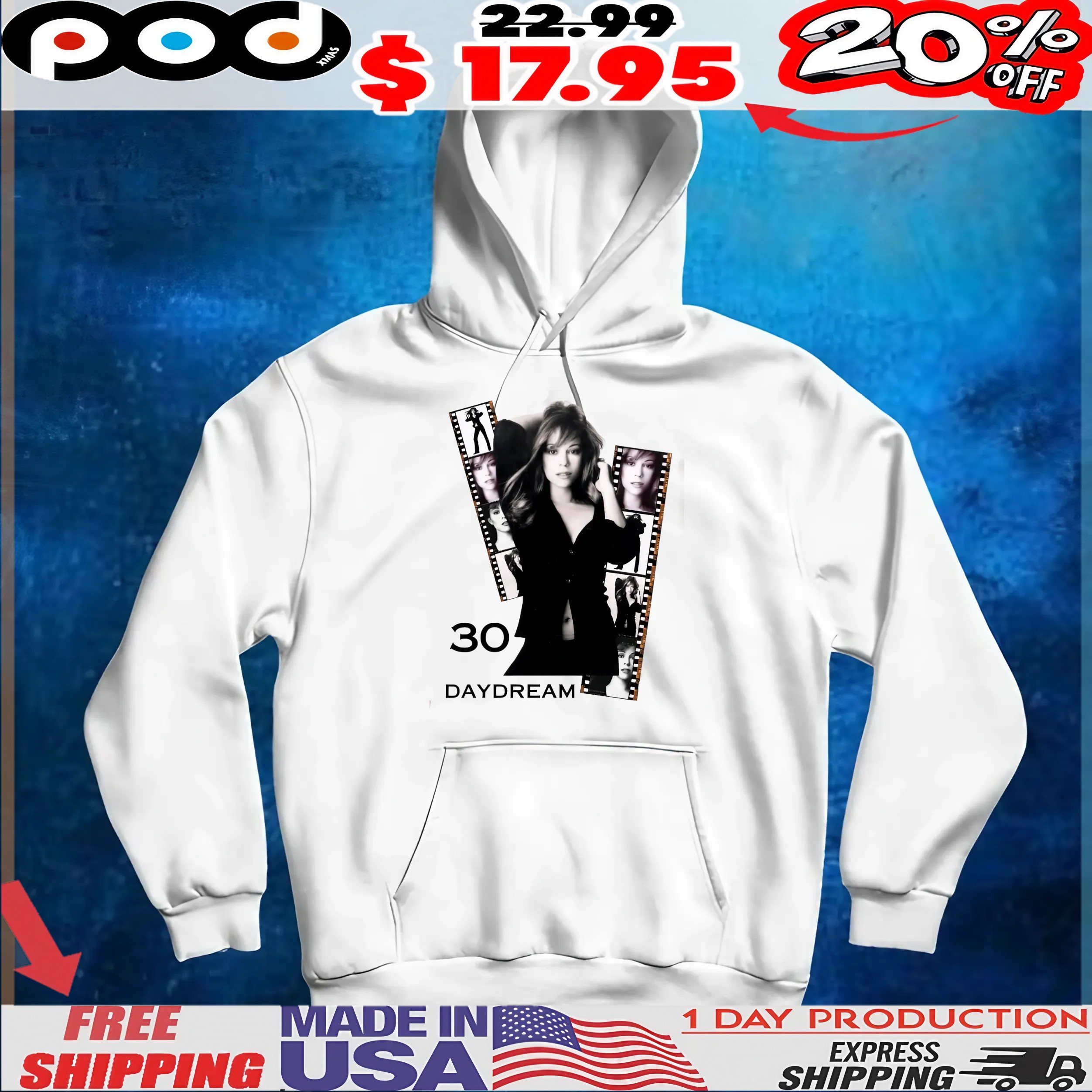 Mariah Carey Daydream 30th Anniversary Vintage T Shirt