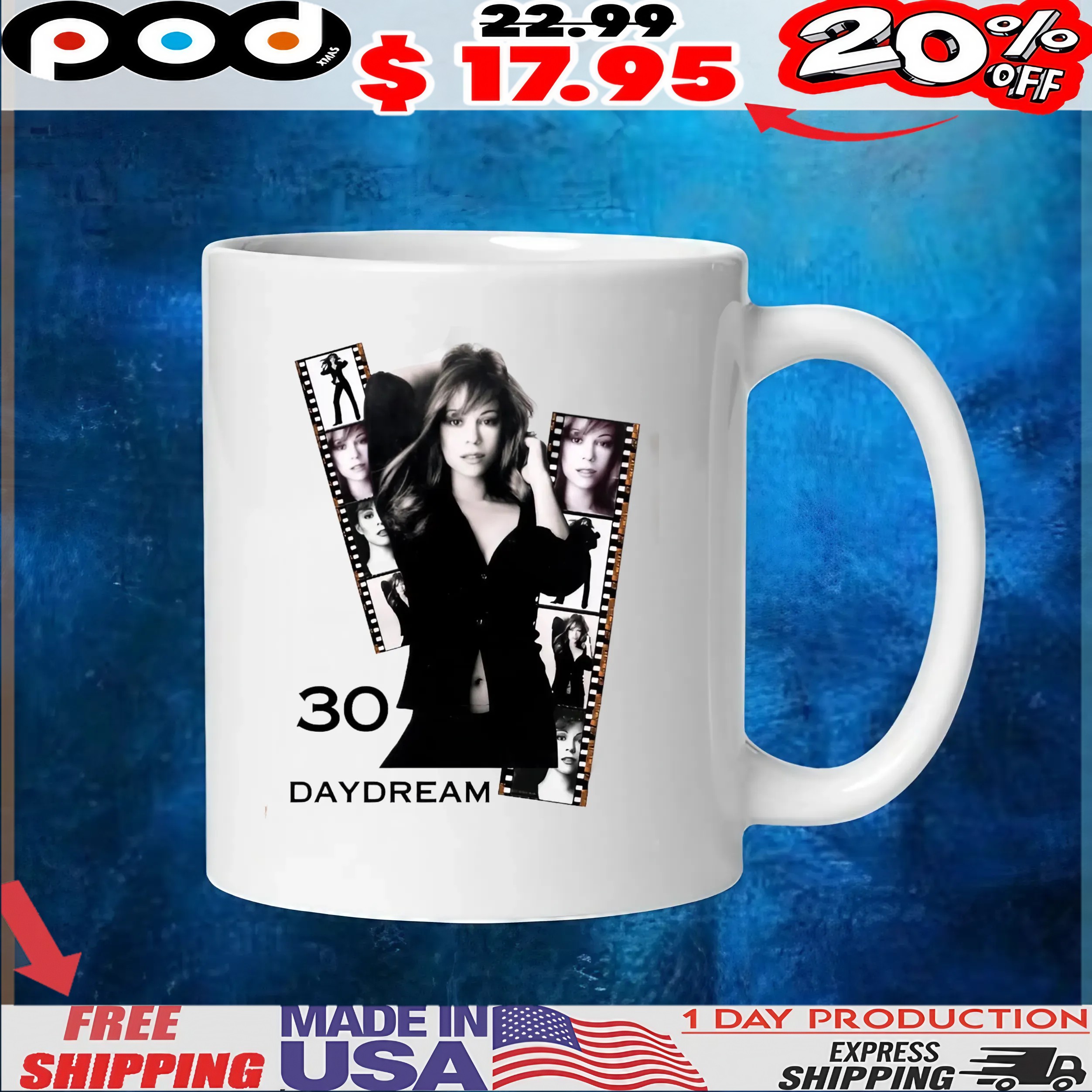 Mariah Carey Daydream 30th Anniversary Vintage T Shirt