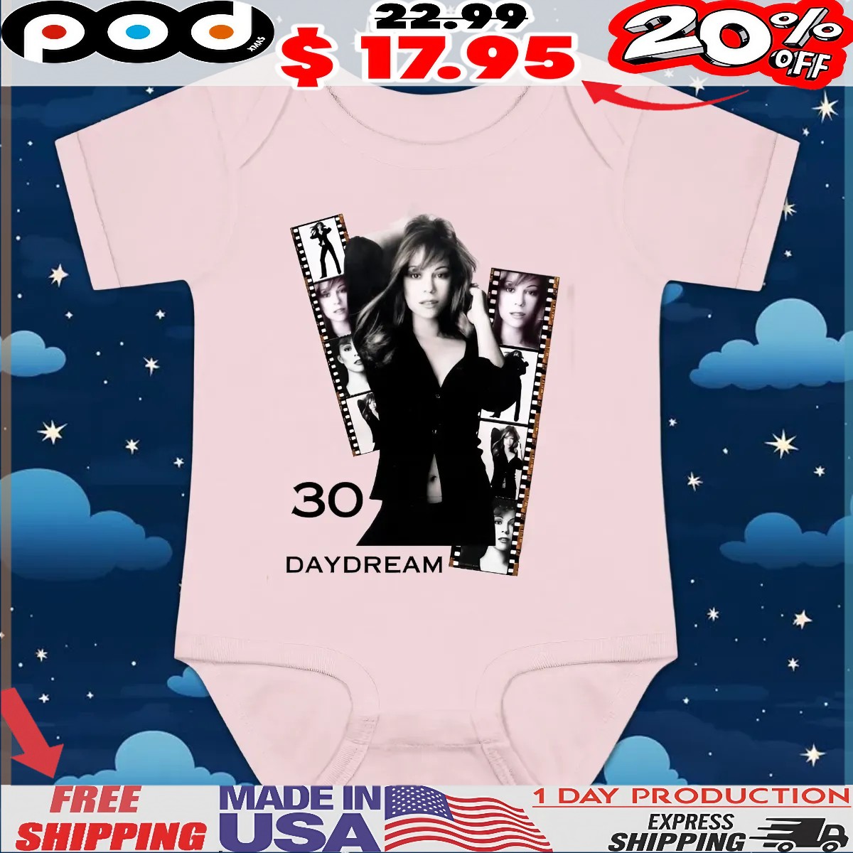Mariah Carey Daydream 30th Anniversary Vintage T Shirt