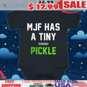 Mark Briscoe Wearing MJF Has A Tiny Pickle T Shirt