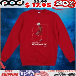 Marvin Harrison Jr State Star Map T Shirt