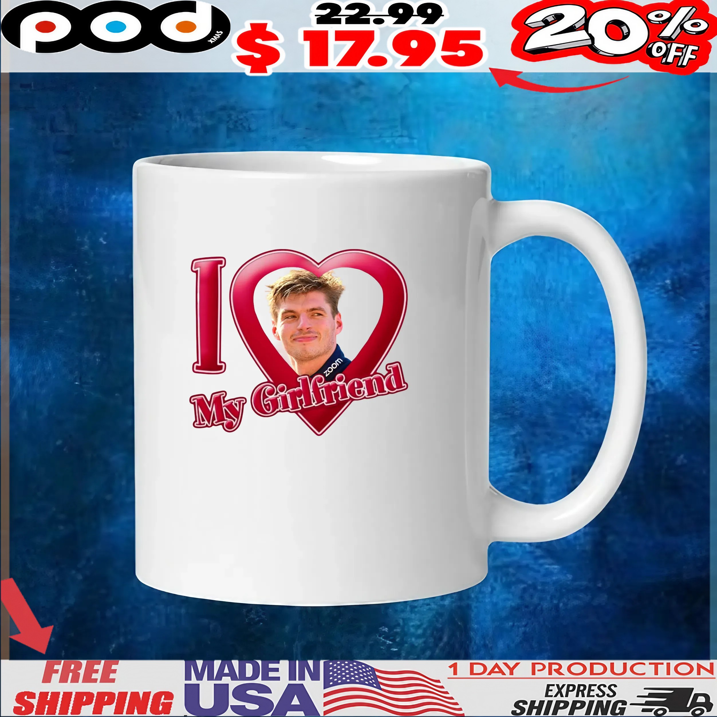 Max Verstappen I Love My Girlfriend T Shirt Max Verstappen I Love My Girlfriend T Shirt