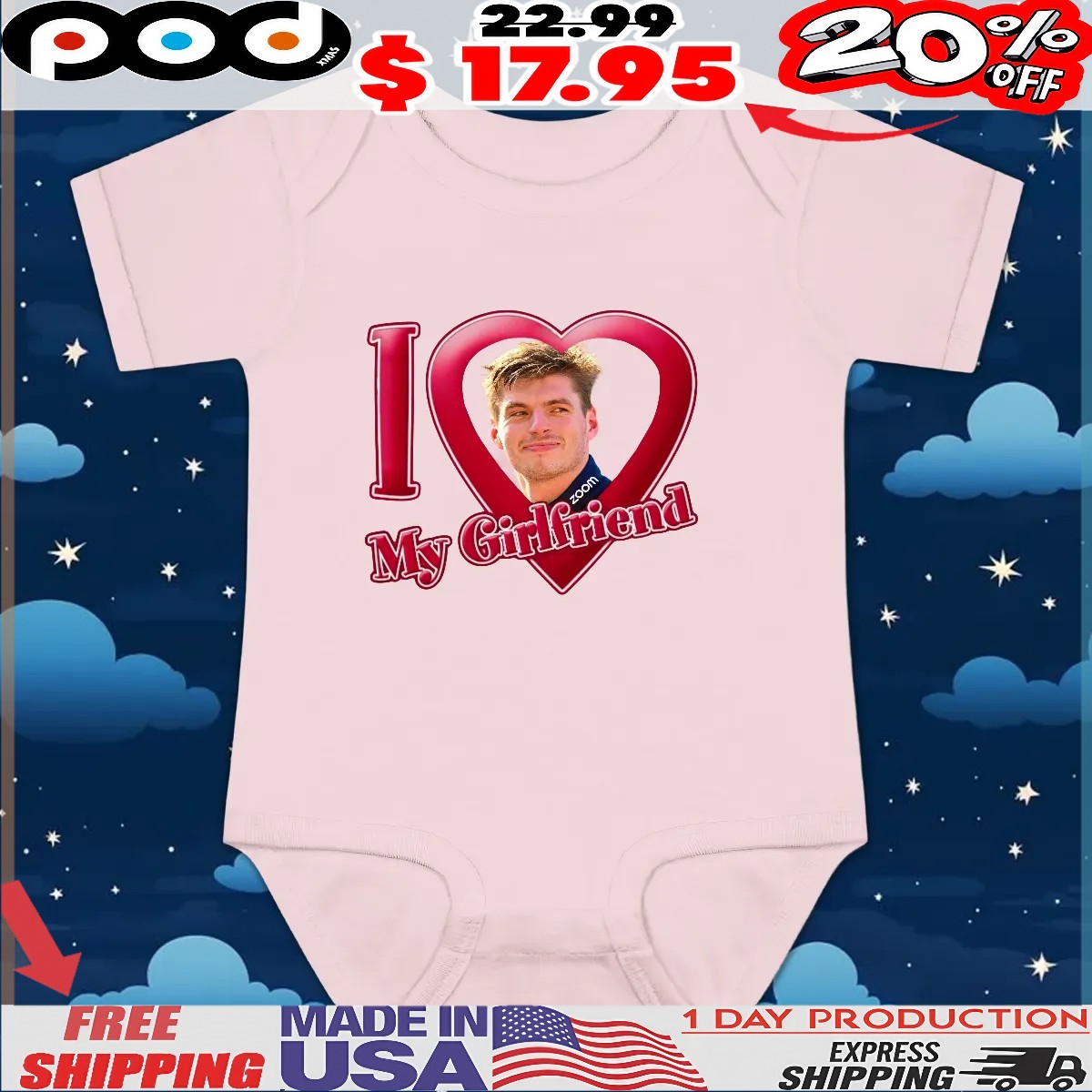 Max Verstappen I Love My Girlfriend T Shirt Max Verstappen I Love My Girlfriend T Shirt