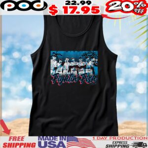 Miami Baseball Fightin' Fish Team Graphic T Shirt
