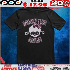Monster High Leopard Logo 2010 Skull T Shirt