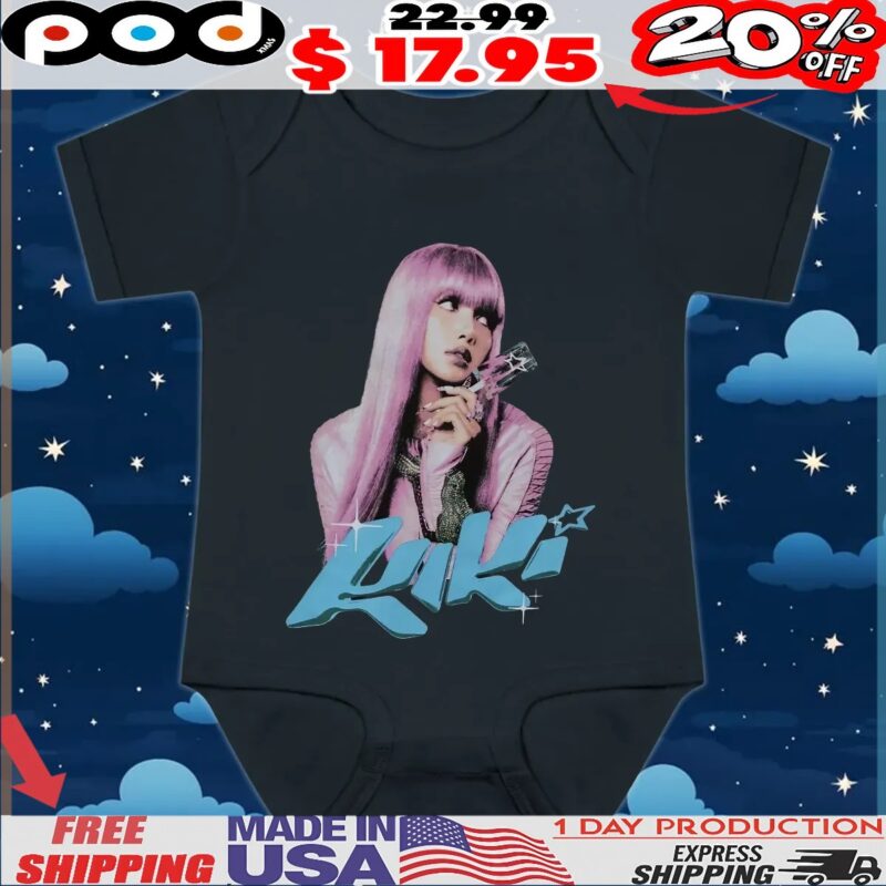 LISA Kiki Portrait BlackPink Concert T Shirt