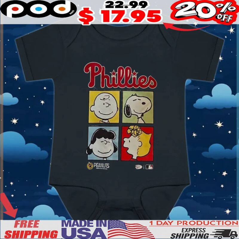 Peanuts x Phillies t shirt