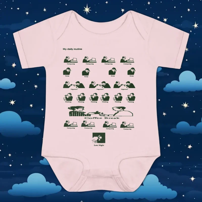 My daily routine Computing Stress Argument Thinking Coffee Break Late Night T Shirt