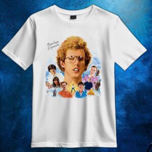 Napoleon Dynamite Mural Iconic Characters Graphic T Shirt