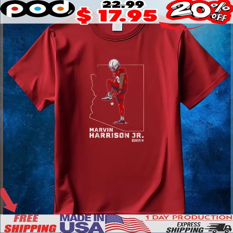 Marvin Harrison Jr State Star Map T Shirt