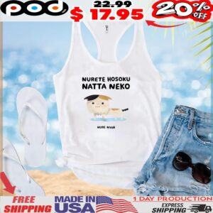 Nurete Hosoku Natta Neko Nure Nyan Cat T Shirt
