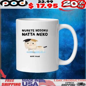 Nurete Hosoku Natta Neko Nure Nyan Cat T Shirt