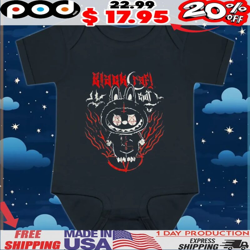 Black Craft Labubu Horror T Shirt