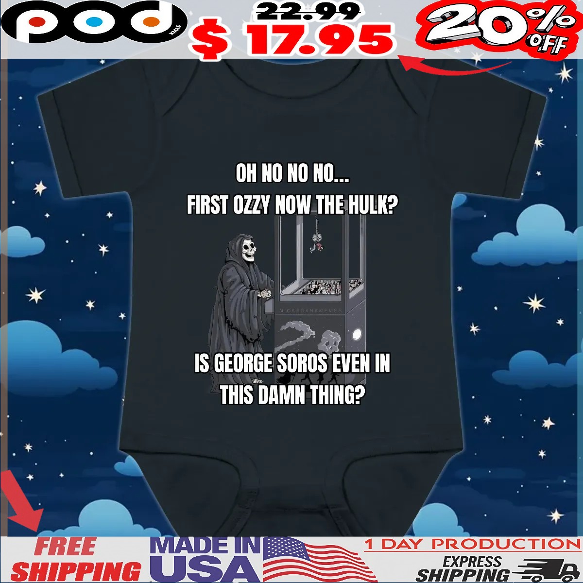 Oh No No No First Ozzy Now The Hulk Nicks Is George Soros Even In This Damn Thing T Shirt