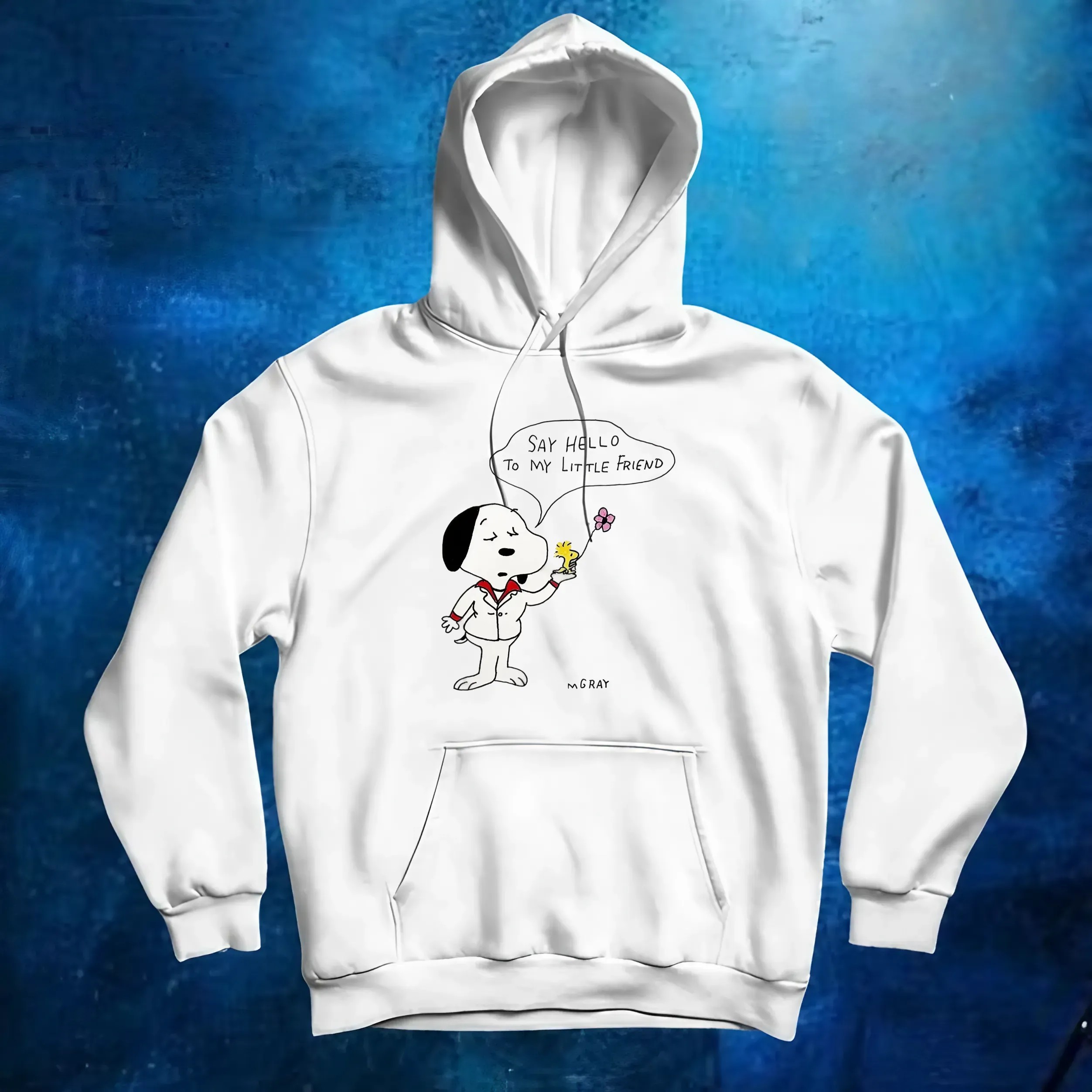 Peanuts Say Hello To My Little Friend Snoopy And Woodstock T Shirt