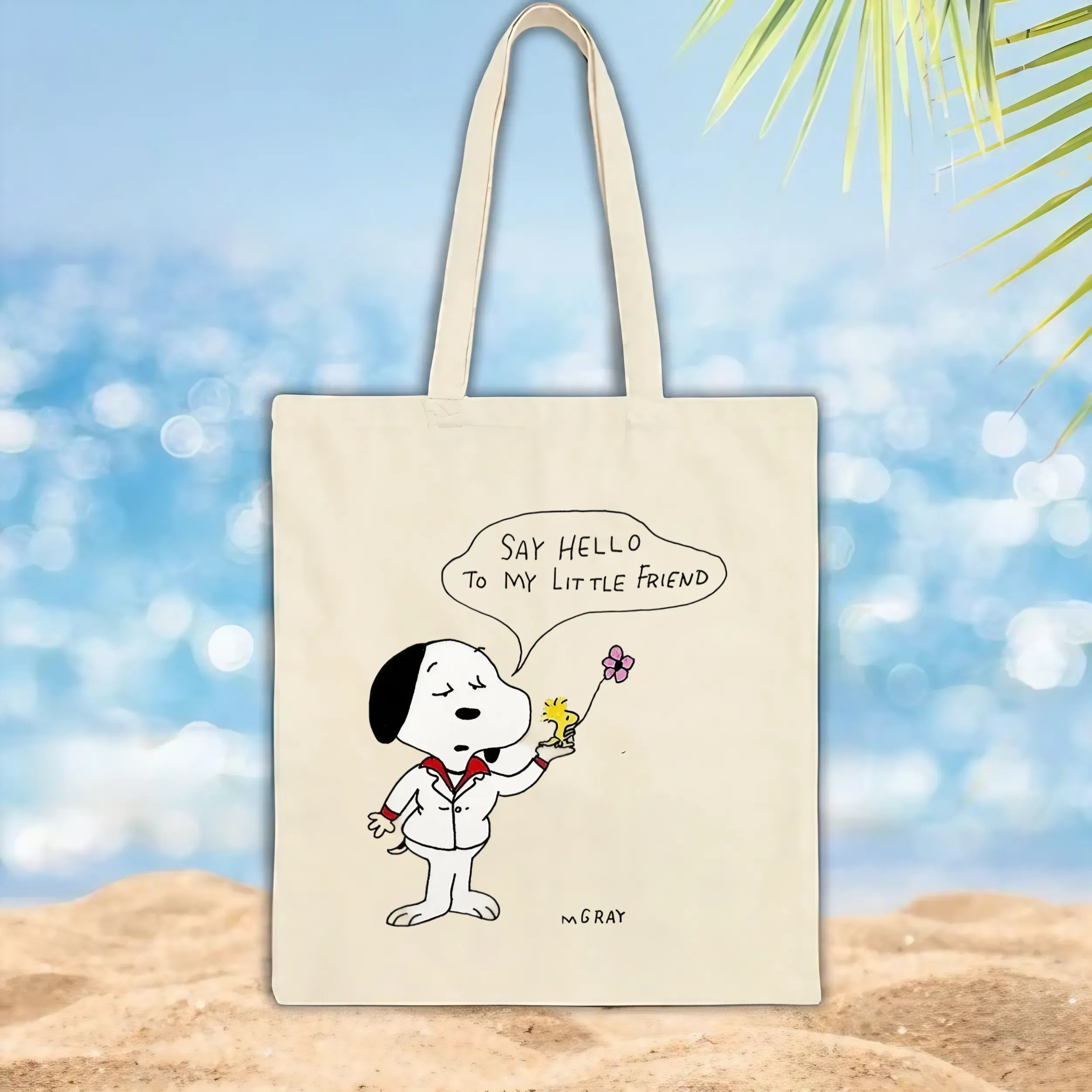 Peanuts Say Hello To My Little Friend Snoopy And Woodstock T Shirt