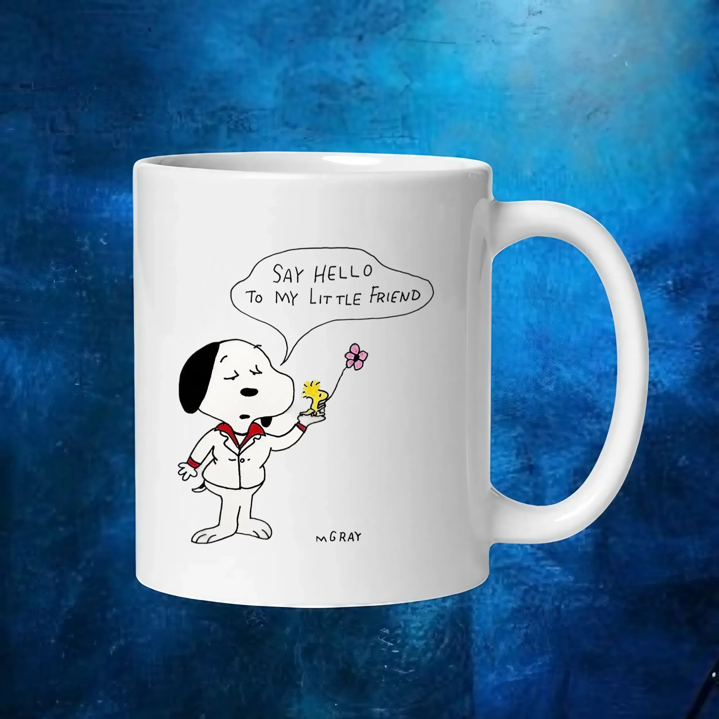 Peanuts Say Hello To My Little Friend Snoopy And Woodstock T Shirt